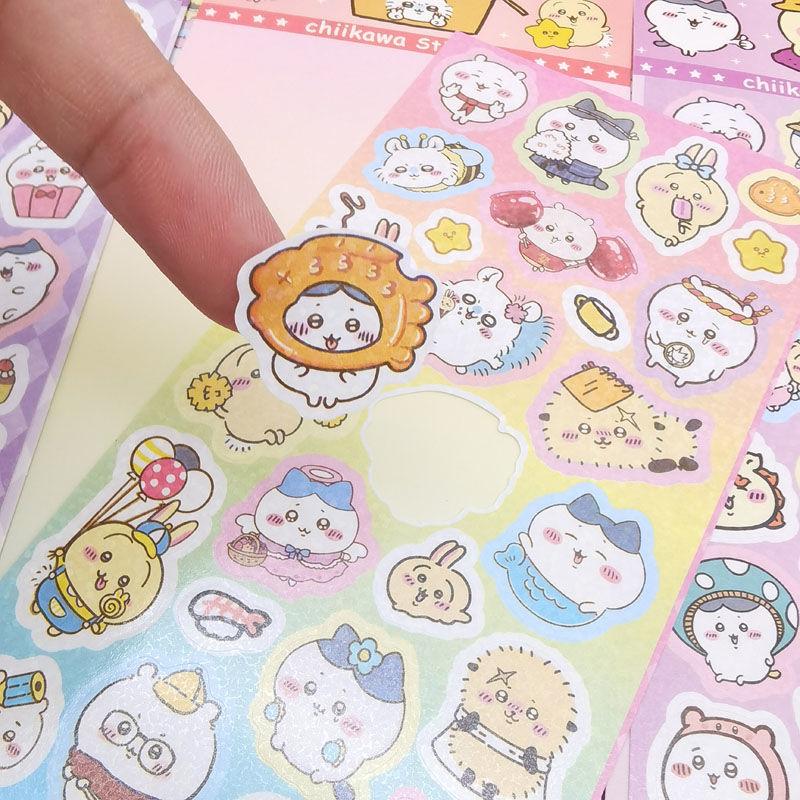 1/20Sheets Mix Kawaii Chiikawa Anime Stickers Cute Hand Acount Suitcase Phone Case Laptop Stickers Kids Toys Gifts