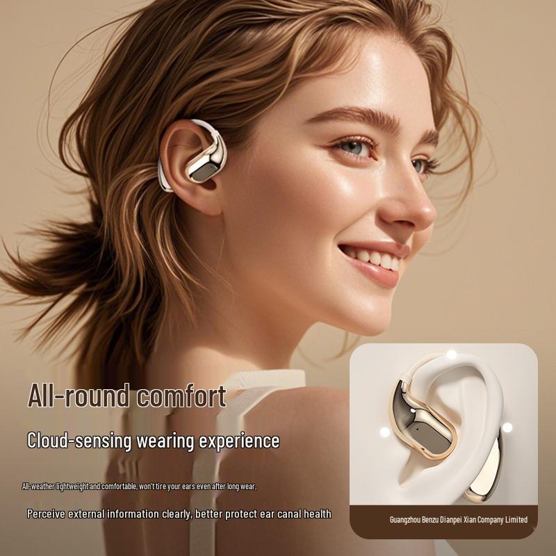 Универсальные беспроводные Bluetooth-наушники с заушным креплением: HD шумоподавление, Длительное время работы от аккумулятора, Удобная посадка для всех телефонов