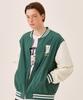 Distn9Ne Ретрофлоу Нейлоновый Свитшот в Стиле Varsity Зеленый (Lo2Ju212-045)