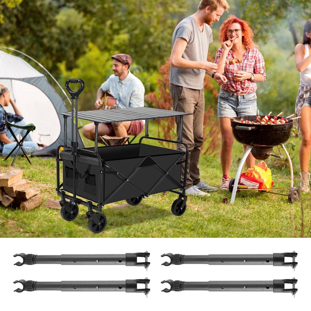 Desktop Telescopic Pole For Camping Trolley Folding Table Leg Camping Cart Table Telescopic Rod