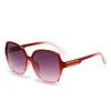 New Fashion Women Sunglasses Retro Large Frame Sun Glasses Trend Outdoor Holiday Man Eyeglasses Letter Toad Mirror Uv400