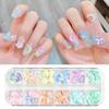 12 Grids Flatback Nail Rhinestones Mini Diamond Nail Charms 3D Crystal Gems Jewelry DIY Manicure Nail Decoration Part