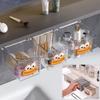 Pull-Out Bathroom Storage Box Transparent Makeup Cotton Organizer  Washstand Storage