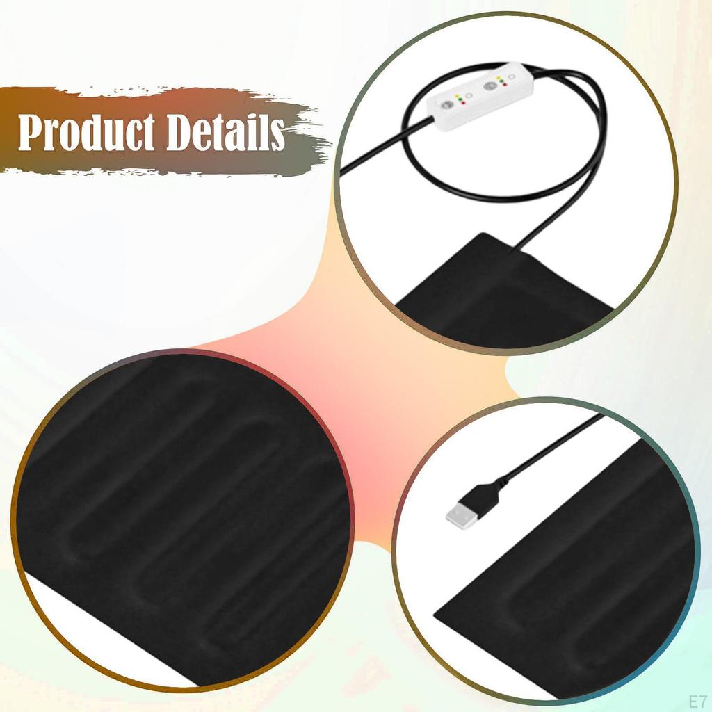 Греющий коврик для рептилий USB Электрический Многоцелевой Коврик для террариума Греющая подушка для змеи птицы