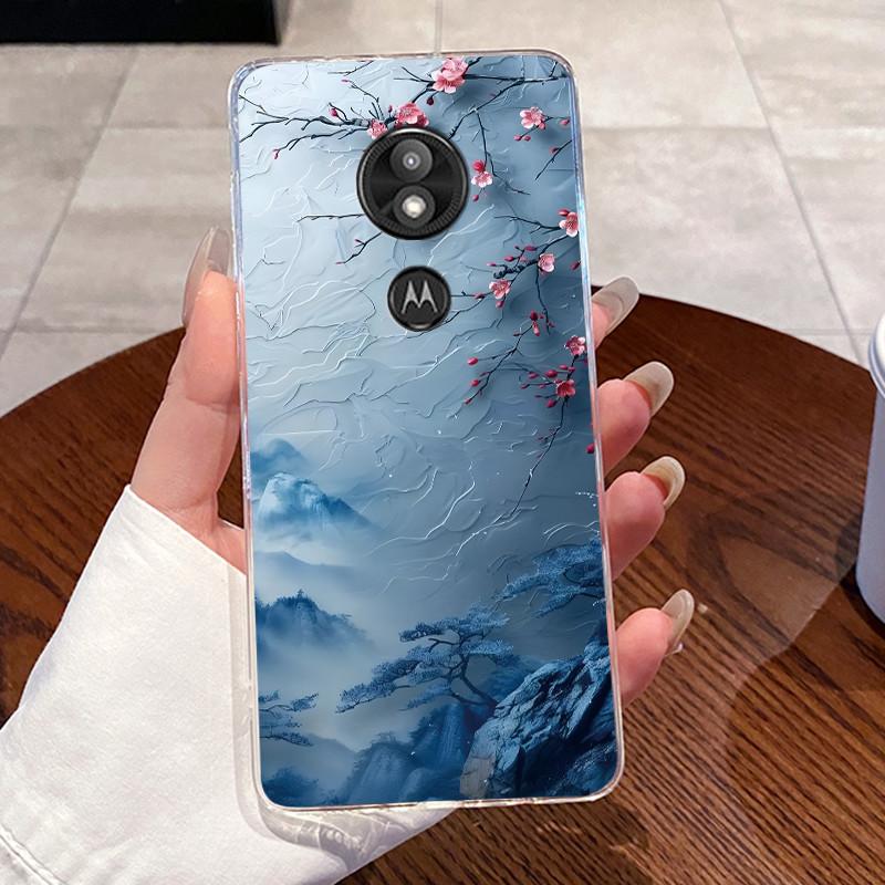 Casing For Motorola Moto E5 Play / E5 Plus Case Aesthetic Fashion Cute Cat Soft Silicone Back Cover Transparent TPU Phone Case