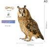 С колокольчиками отпугиватель птиц сова пугало прямоугольник подвесное поддельное устройство для отпугивания птиц водонепроницаемый отпугиватель птиц отпугивает птиц декор