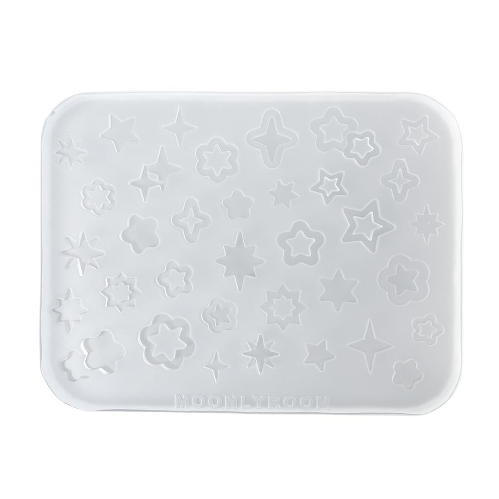Силиконовые формы для маникюра «Звезда» с узорами звезд, формы-подвески для нейл-артистов, форма для креативных маникюрных украшений