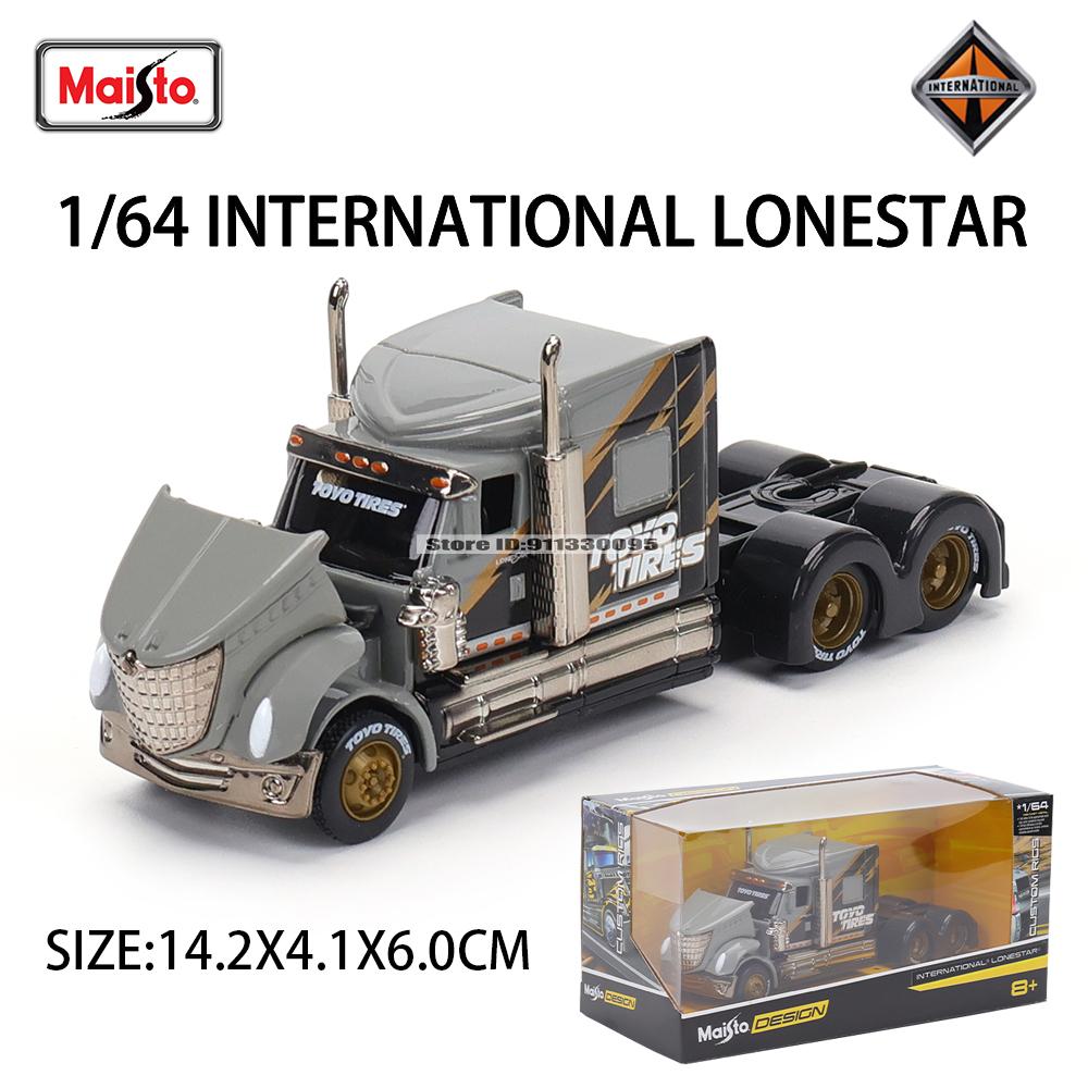 XOM4 Maisto 1:64 International Mercedes-Benz MACK Anthem Trailer model simulation car model alloy car toy male collection gift