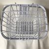 Electric Bike Basket All Metal Tube Bike Front and Rear White Hanging Decorative Bike Basket