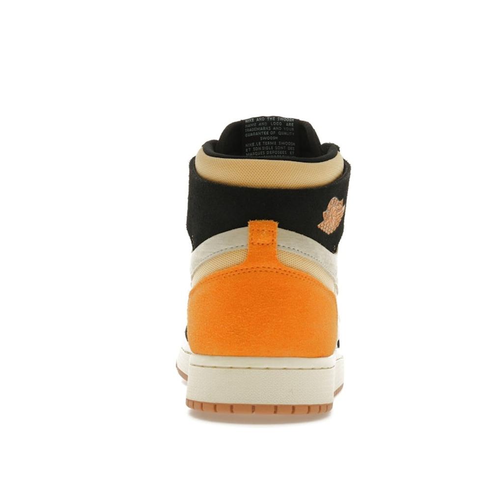 Мужские кроссовки Air Jordan 1 High Zoom Comfort 2 Muslin Vivid Orange Cream Celestial-Gold Black DV1307-100