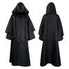 Medieval Wizard Costume Cape: Hooded Cloak for Halloween or Opera
