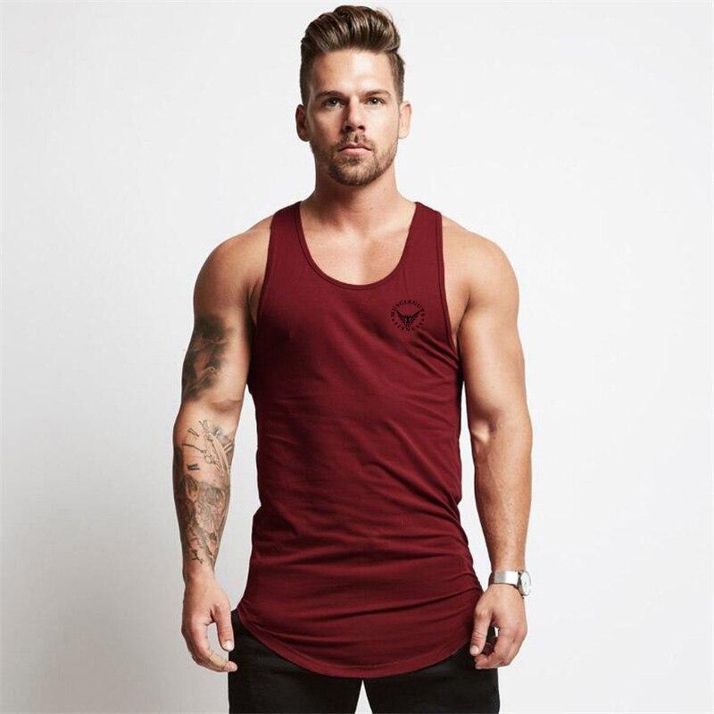 Men’s Fitness Clothes Summer Breathable Sleeveless Tops Bodybuilder Sports Trendy Tank Top Slim Fit