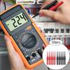 10Psck 0.7mm Needle Test Probe Non-Destructive Multimeter Test Needle Multimeter Test Probe for Banana Plug