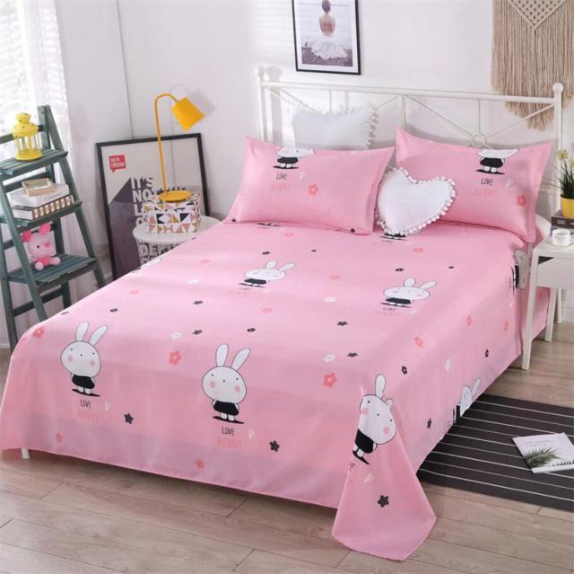 Простыня, домашний текстиль, современные плоские простыни из полиэстера и хлопка, постельное белье, покрывало размера «queen-size» (Наволочка Нужен заказ)