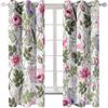 Цветочные винтажные цветочные тонкие оконные шторы без запаха для детей, гостиная, спальня, ванная комната, дверь, декор Kicthen, жалюзи для зала, 2 шт.