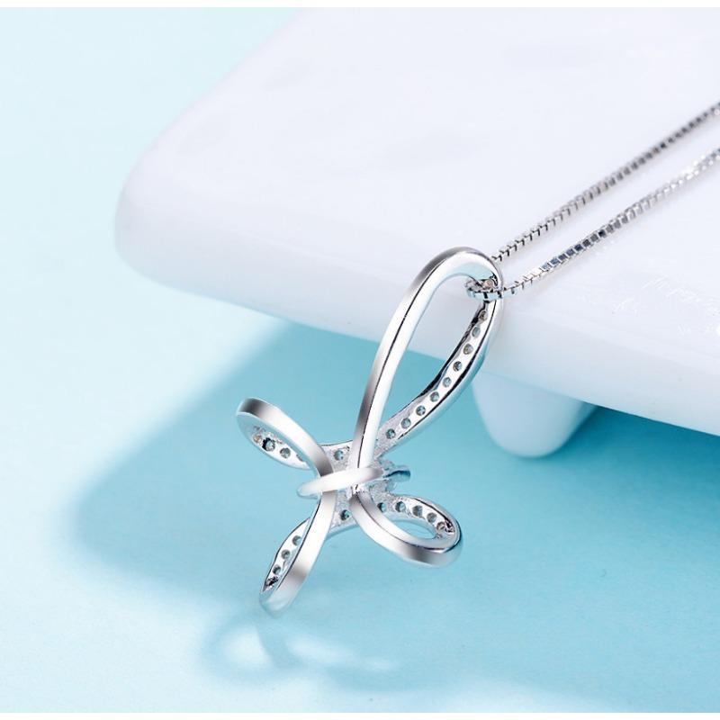 Ювелирное изделие из стерлингового серебра 925 пробы, подвеска в виде клевера в корейском стиле Мори, изящное украшение из стерлингового серебра