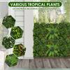 1/2 Pcs Artificial Plants Wall Panel Plastic Weather Resistant Faux Hedge Panels for Outdoor Home Garden Balcony Lawn Decoration