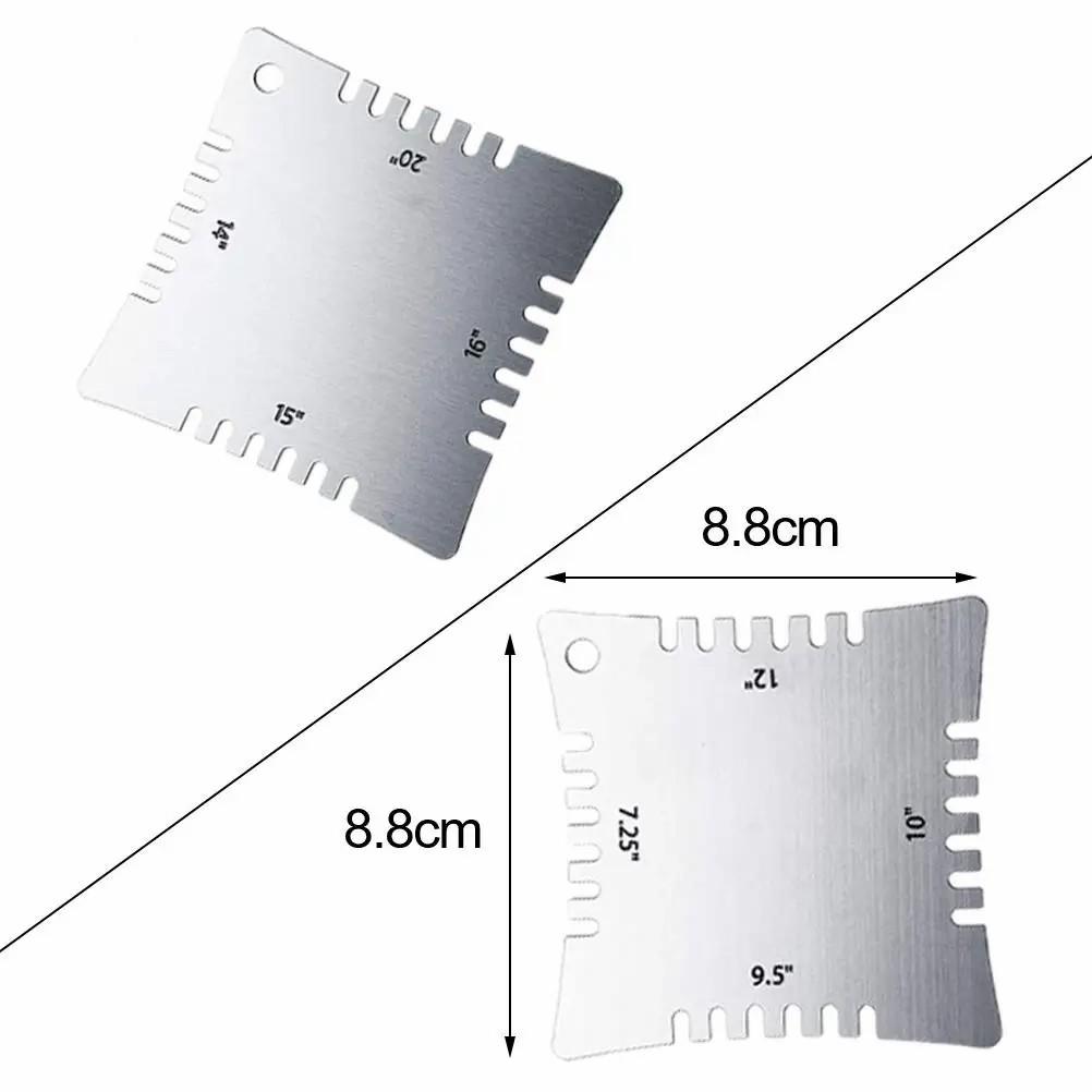 Набор инструментов для гитарного мастера с 1 линейкой для струн, 9 измерителями радиуса подструны и 4 измерителями радиуса с надрезом