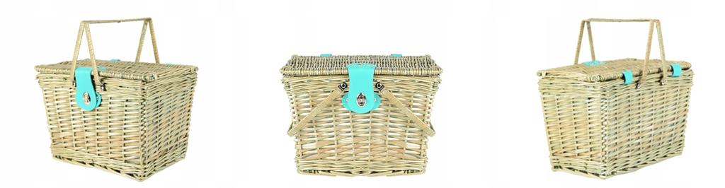 Wicker basket picnic basket woven gift garden date we close