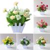 Realistic Looking Artificial Flowers In Pot for Indoor and Outdoor Use