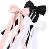 Korea Elegant Long Ribbon Bow Hairpins Women Girls Hair Clip Bobby Pin Bowknot Barrettes Accessories Hairclip Headdress Headwear