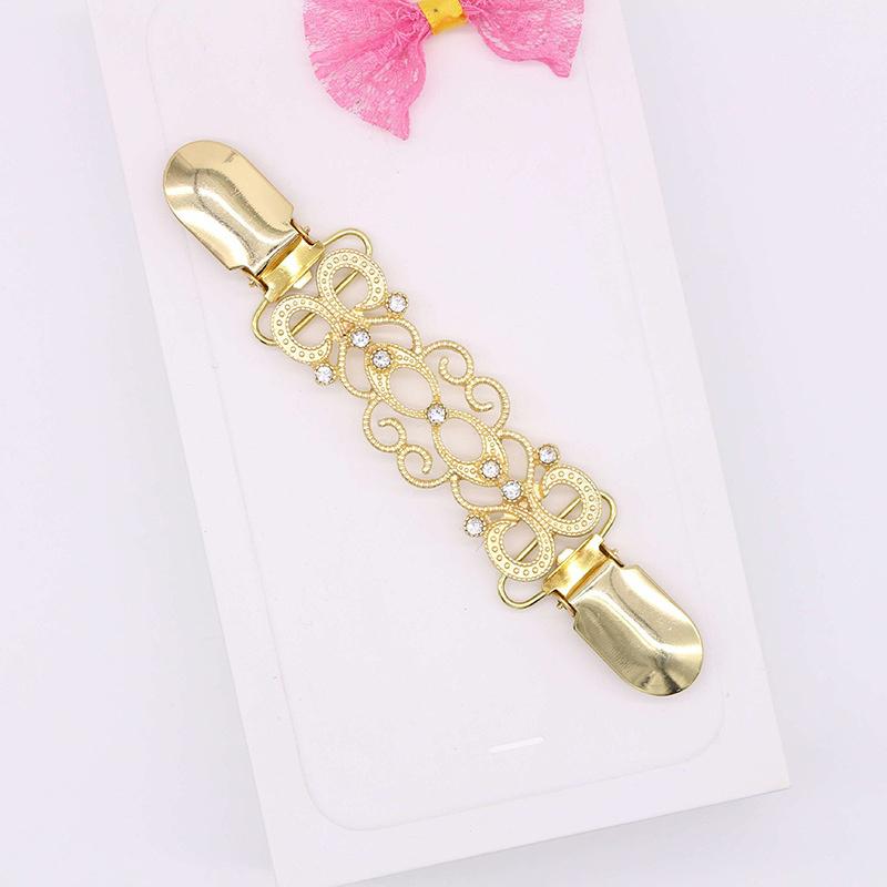 Duck Clips Flexible Beaded Pin Brooch Shawl Shirt Sweater Cardigan Collar