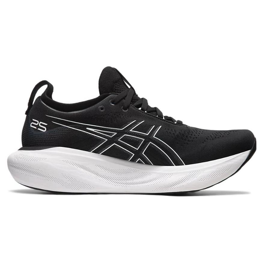 Asics Gel Nimbus 25 4E Wide Black Pure Silver Men Sneakers 1011B618-001