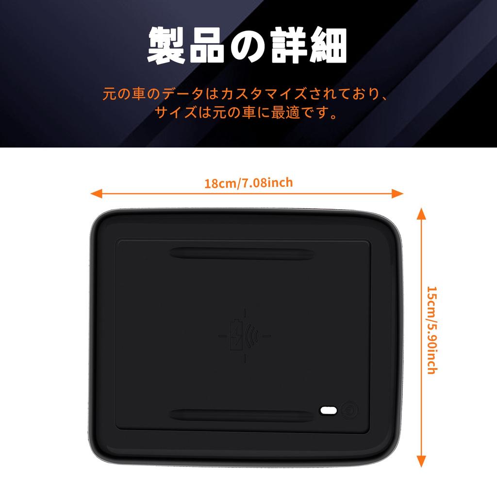 FDAIUN Консоль центральной панели автомобиля, Беспроводная зарядка, Силиконовая накладка, Новая модель, Совместима с Honda