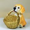 Cre Figurines Dog Storage Statue, Resin Entrance Animal Figurine Container for Entryway Tabletop, ,