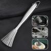 Stainless Steel Pan Brush With A Long Handle Dishwashing Brush Pot Cleaner Strong Decontamination Hangable Kitchen Clean Tools