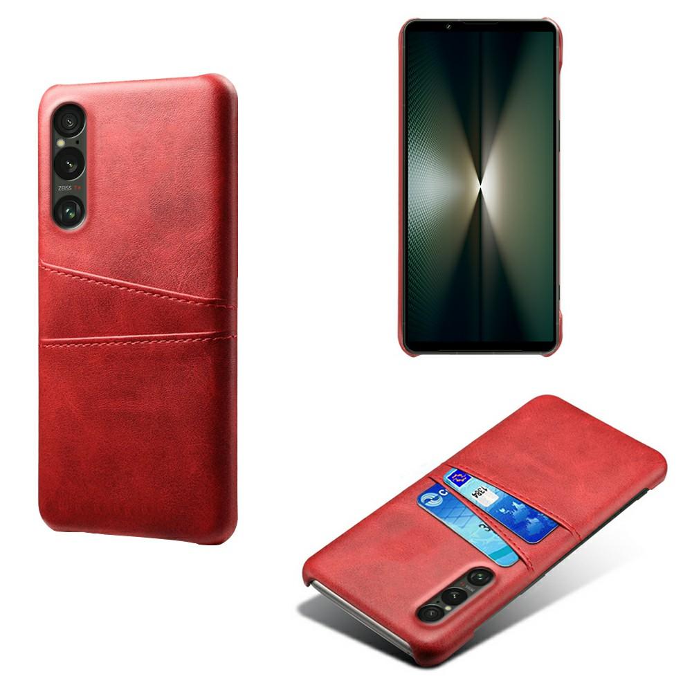 Чехол для Sony Xperia 1 VII с двойными слотами для карт, из ПУ кожи + жесткий ПК, чехол для телефона