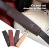 XKJC9 PU Leather Car Seat Belt Shoulder Cover Protection Padding Pad For Citroen C5 C1 C2 C6 C4L DS3 DS4 DS5 C-Elysee Grand Berlingo