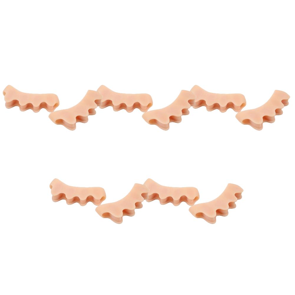 1-5 пар силиконовых протекторов для пальцев ног, разделителей пальцев ног, корректоров косточек, растяжителей и выпрямителей стоп, протекторов для снятия боли, ухода за ногами