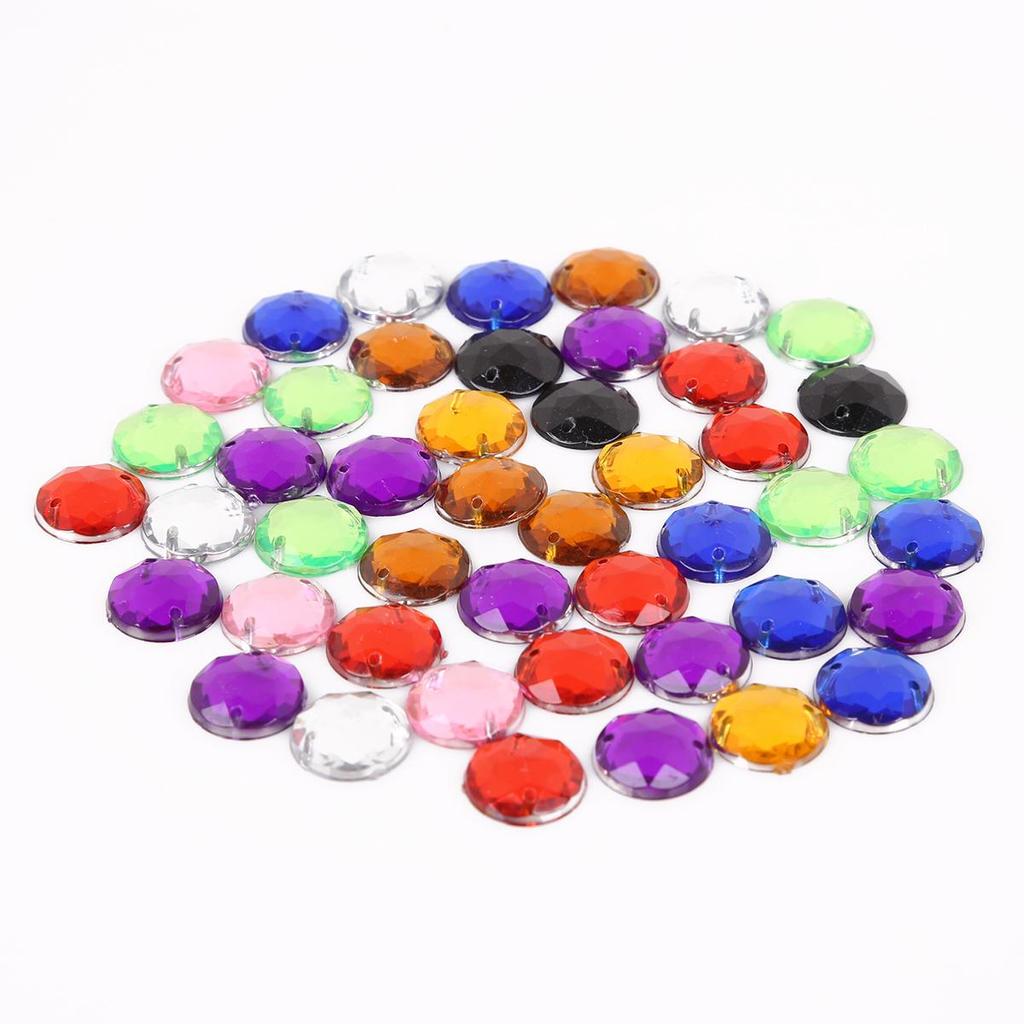 8/10/12mm Sewing Flatback Rhinestones Round Acrylic Beads Sew On Strass Crystal Stones For DIY Craft Scrapbook Decoration