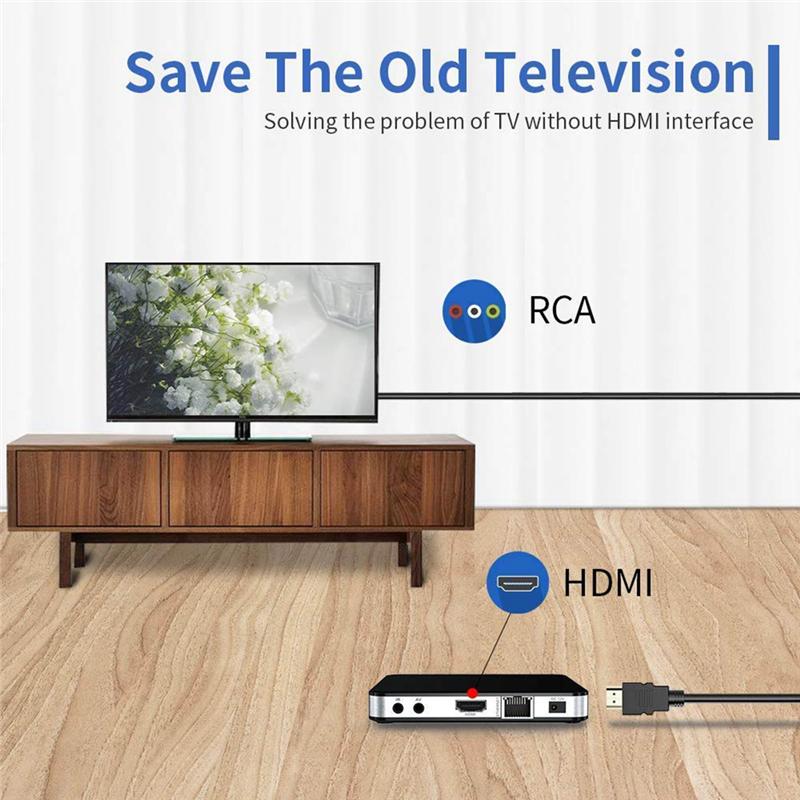 AA58 HDMI-совместимый к RCA Кабель, 1080P 5 футов / HDMI-совместимый штекер на 3 RCA Видео Аудио AV Кабель Разъем Адаптер для ТВ HDTV