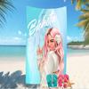 Beach Towel with Karol G Pattern - soft,absorbent,machine washable Lightweight&Modern,swimming,Travel Essentials