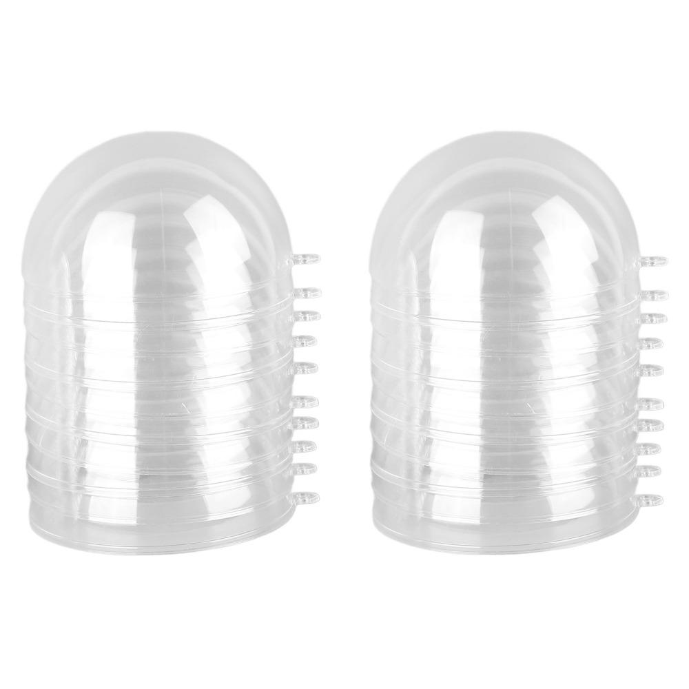 10pcs Transparent Transparent Hanging Ornament Hanging Hole Holiday Decor Sphere Tree Decoration