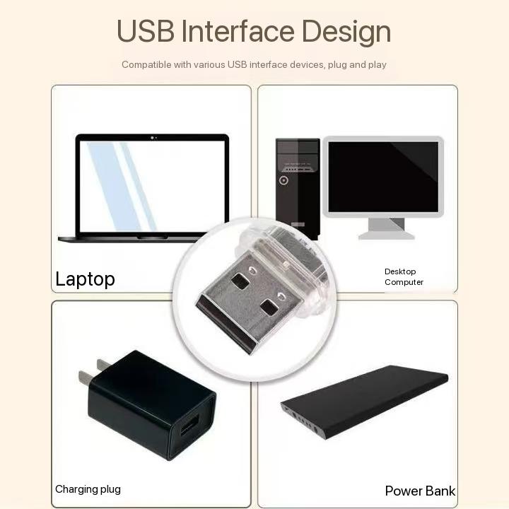 5V USB LED Lamp 3LED Single Sided Portable Mini Night LightLight Super Bright Emergency Lamp for Computer Power Bank