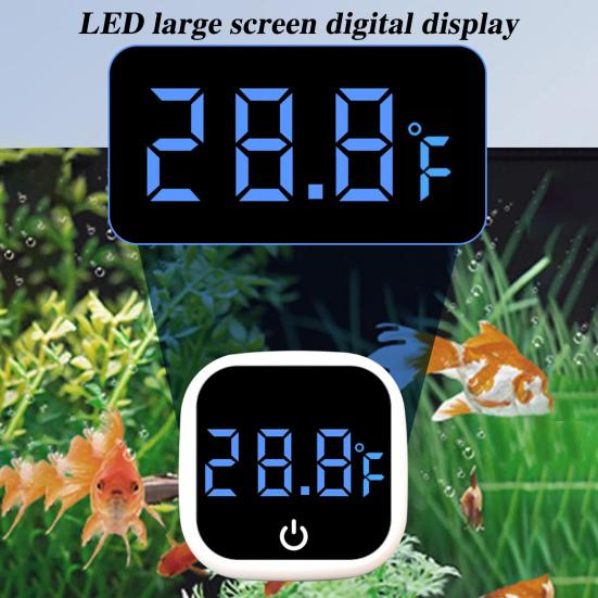 Цифровой термометр для аквариума с точным светодиодным дисплеем. Высокоточный беспроводной монитор температуры в аквариуме.