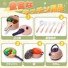 Cute Stone Pretend Play Includes Pressure and Realistic Pretend Kids Birthday Present 51-Piece Set, Ingredients, Cooker, Pot, Cookware, Ingredients,