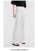 Yulu Women's Linen Straight-Leg Summer Pants - Loose, Breathable, Slimming, Versatile, and Casual Long Pants