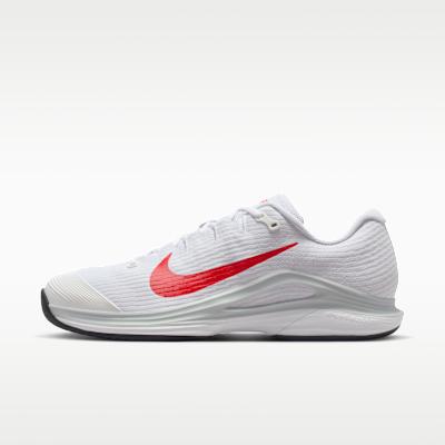 Nike Кроссовки Court Air Zoom Vapor 12 HC Белый Чистый Платиновый Светло-Алый