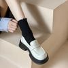 Small leather shoes platform spring new college style Mary Jane women's shoes one pedal single shoes