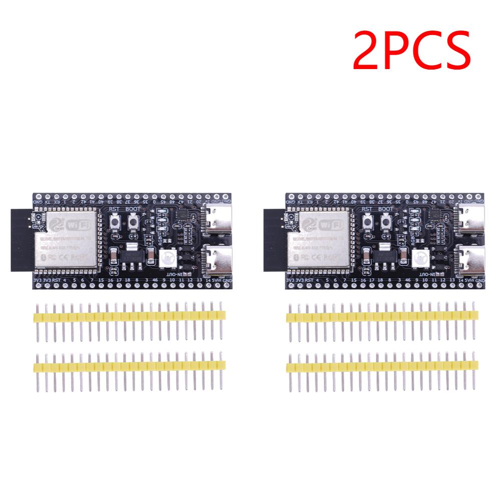 Двухпортовая Type-C плата разработки ESP32-S3 2,4 ГГц Wi-Fi модуль для Arduino ESP IDF ESP32-S3-WROOM-1 N8R2 N16R8 44 контакта 8 МБ PSRAM ESP32 S3