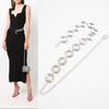 Metal Circle Waist Chain Women's High-end Decoration with Skirt Jeans Suit Fashionable Versatile Body Chain Women