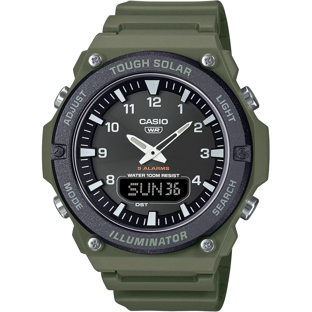 Casio Standard Men's Solar Watch AQ-S820W-3BV Water Resistant Digital Display