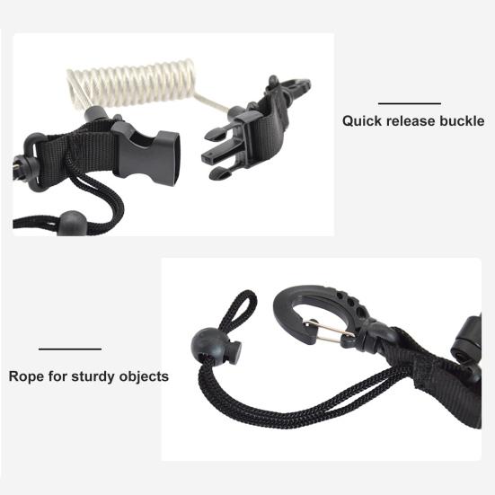 Страховочный шнур для дайвинга с быстросъемной пряжкой, эластичный, портативный, износостойкий, высокопрочный, инструмент против потери, страховочный шнур для камеры для дайвинга, аксессуар для каякинга
