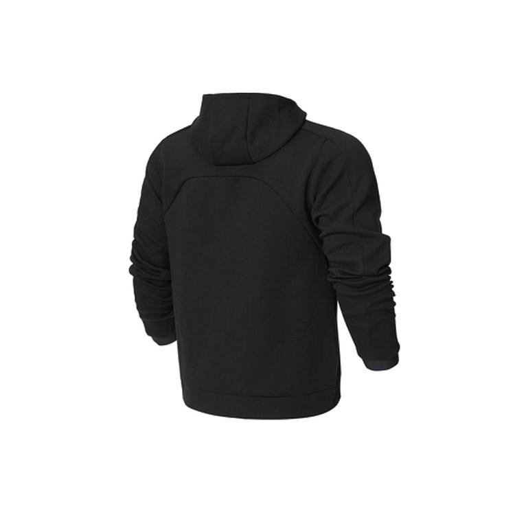 New Balance Логотип Спортивная одежда Tech Fleece Куртка Windrunner Азиатский размер 'Черный' Мужская AMJ21178-BK