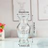 Gradient Glass Vase with Geometric Faceted Design Flower Vase for Wedding Centerpiece Arrangements Home Office Decor Floreros