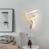 LED Wall Lamp Nordic Spiral Sconce Light For Stairs Bedroom Bedside Study Hallway Background Indoor Decor Wall Lighting Fixtures